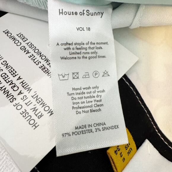 House of Sunny Nice to Meet You Pant Multicolor UFO Print Trousers Size US 2 NWT - Picture 14 of 16